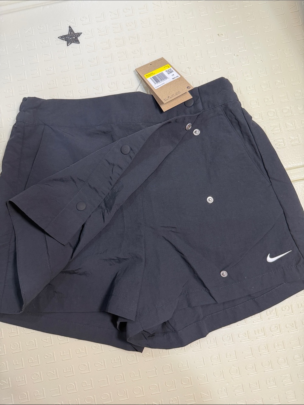 Nike Women’s Black Athletic Skort with White Swoosh - Picture 2 of 5